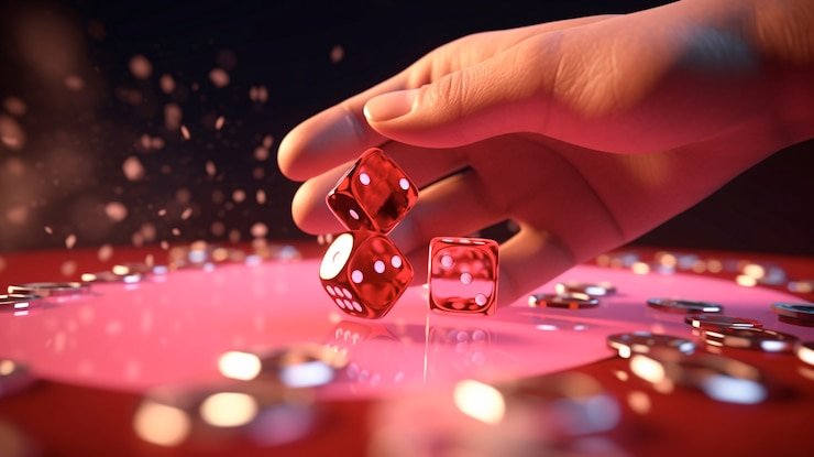 Microgaming live-dealer studio with multi-camera feed